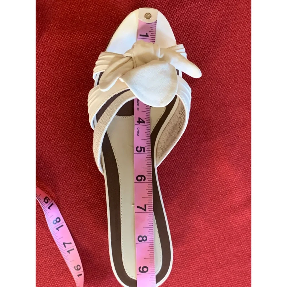 Max Studio off white wedge sandals 7
